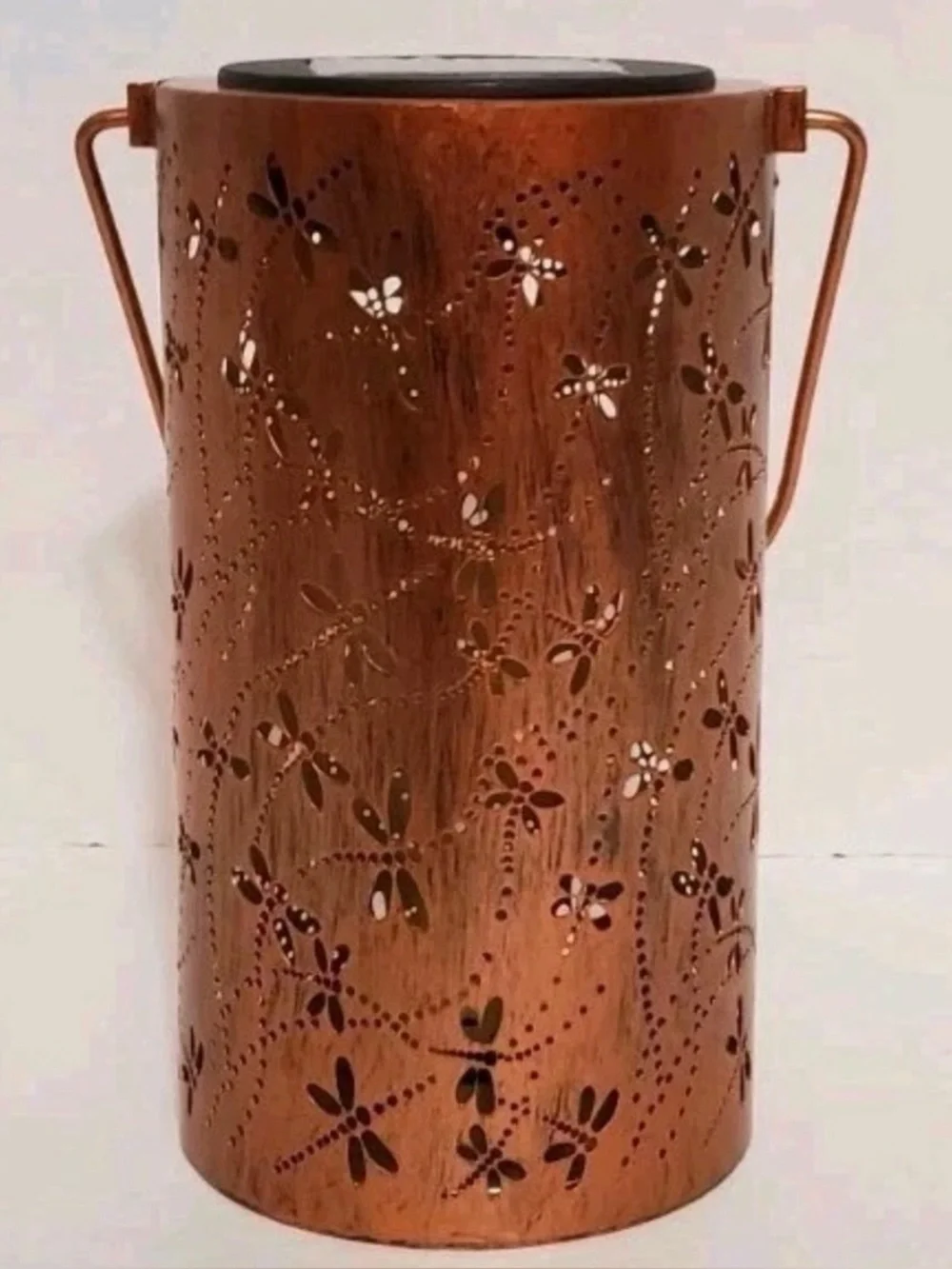 Dragonfly Pattern Decorative Lantern - Yellow Illumination